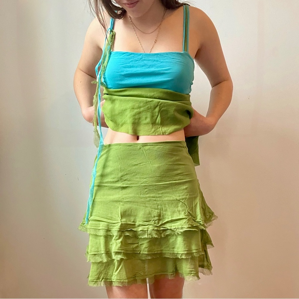 Two Piece Tank and Skirt Set